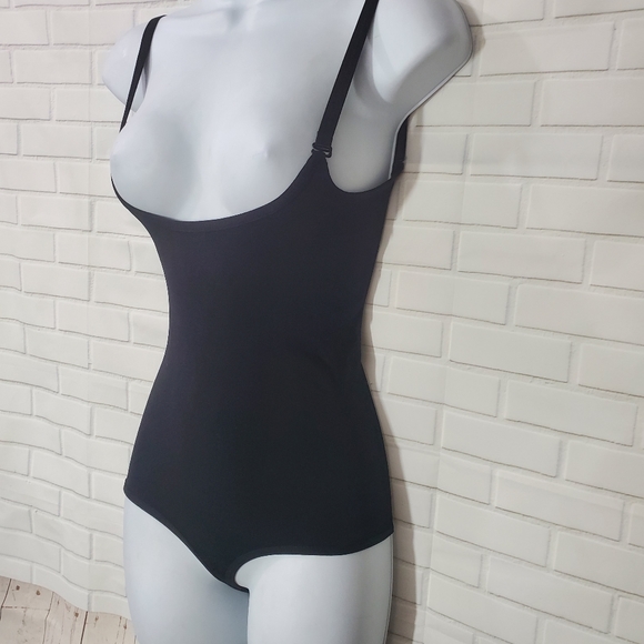Black Shapewear Wear Your Own Bra Control Bodysuit - Picture 2 of 6